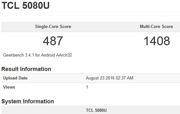 何时上市是个问题 TCL 5080U又现身