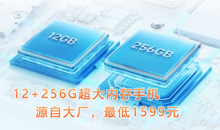 以下五款手机都采用12G+256G大内存！低至1599元起，均出自国内大品牌