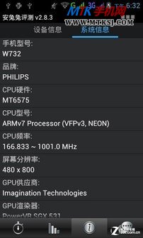 W+G双网/大电池安卓4.0飞利浦W732评测(2)