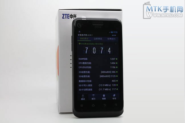 支持NFC 中兴U807N升级上市仅399元