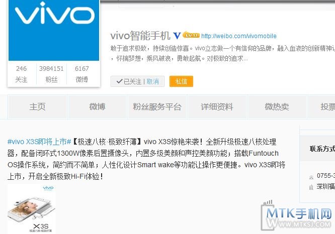 vivo X3S