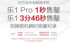 下一轮变成10万台 乐1/乐1 PRO预售模式开启