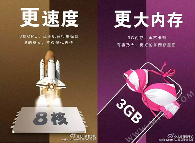 青葱新机更多信息放出：确认3G运存！