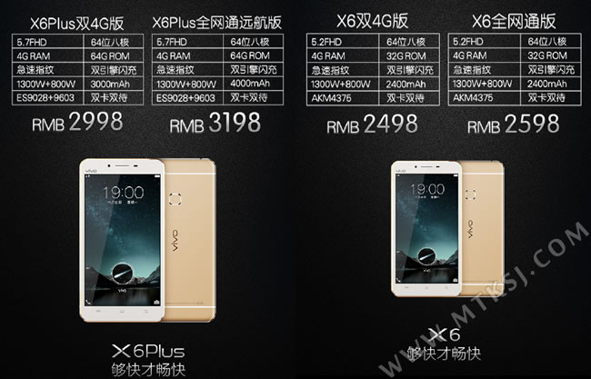 vivo X6/X6 Plus发布