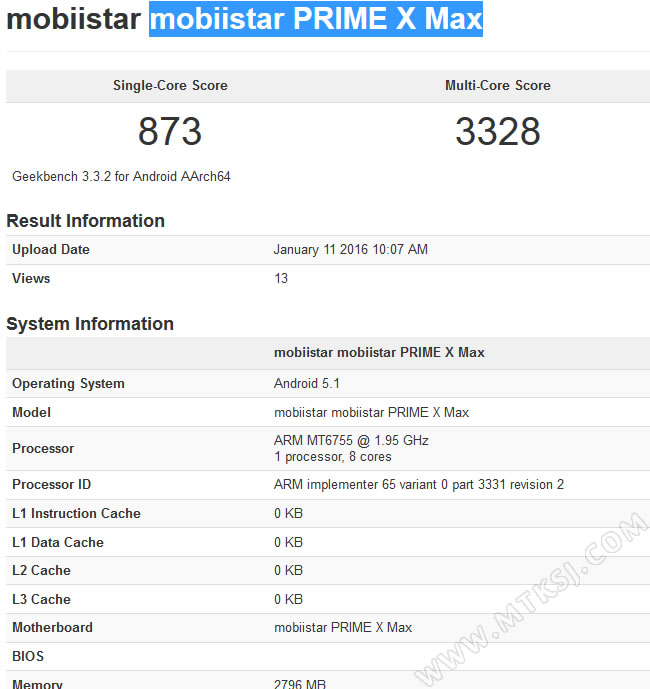 Mobiistar PRIME X MAX