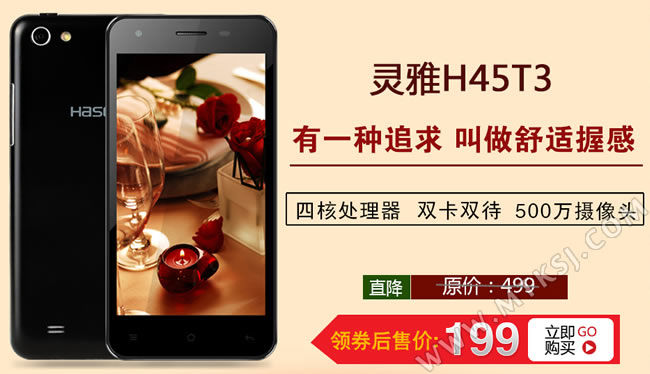 神舟最便宜手机 H45T3低至199元！