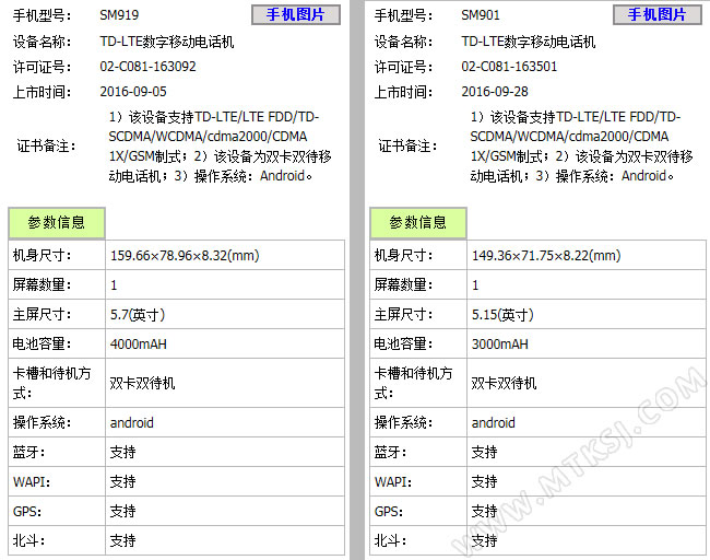 锤子T3入网照